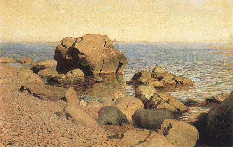 Isaac Levitan Sea bank rummaged oil painting picture